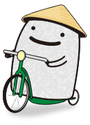 『自転車にのったいしおさん』の画像
